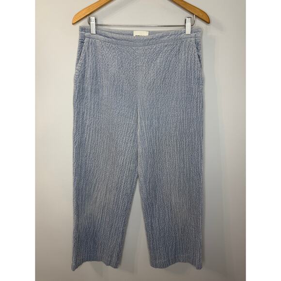Bimba y Lola Corduroy Cropped Straight Leg Pant Lavender Sz L - Picture 1 of 11